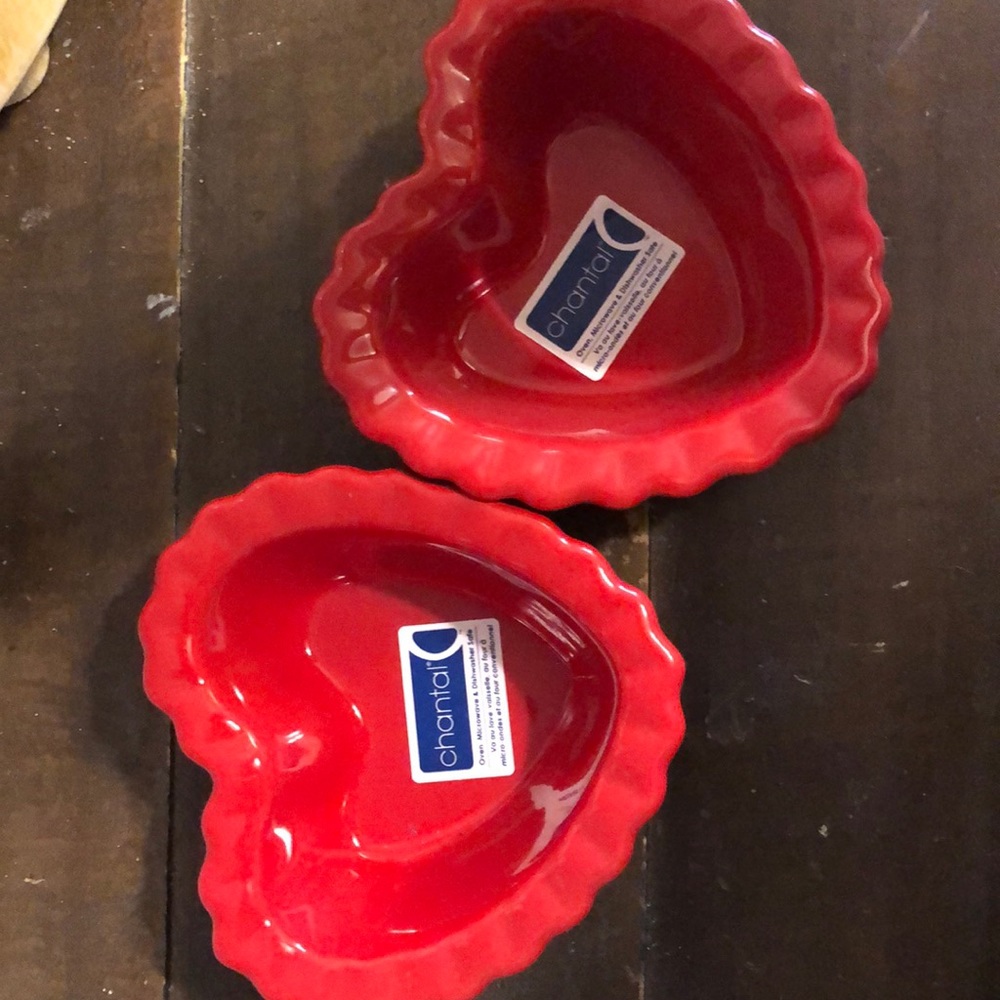 Two heart dishes